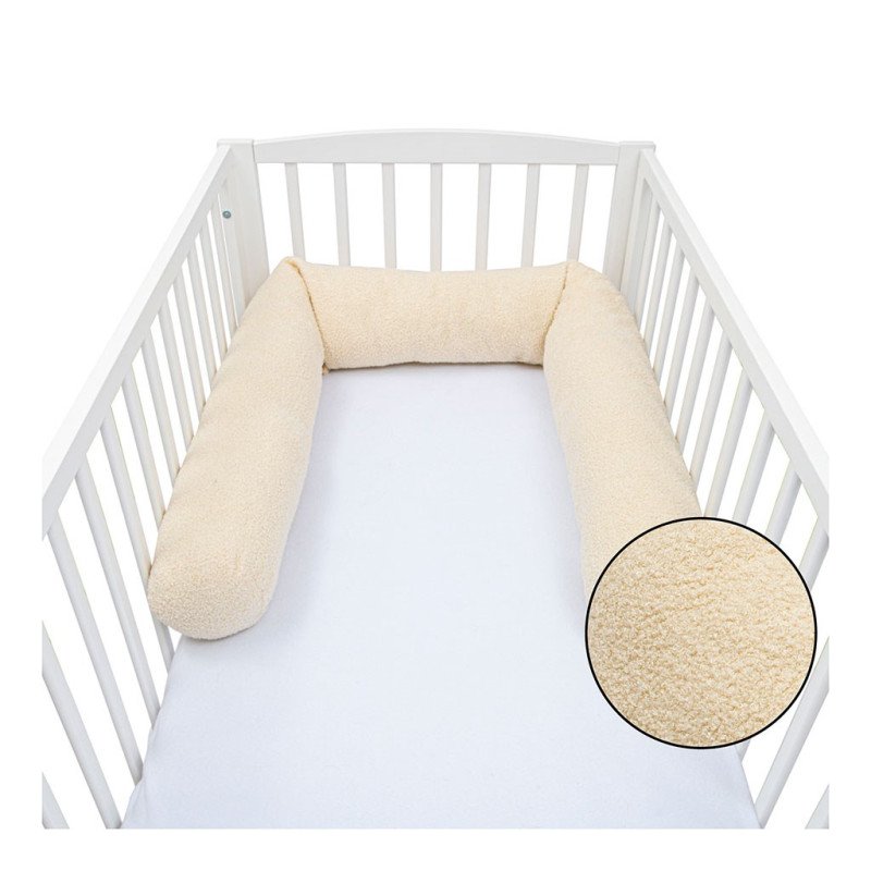 Mantinel do postieľky valec 3v1 New Baby Teddy krémový