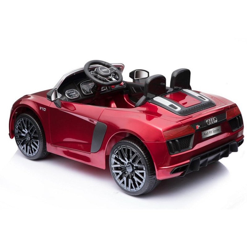 Elektrické autíčko BABY MIX AUDI R8 Spyder MAXI metalíza červené