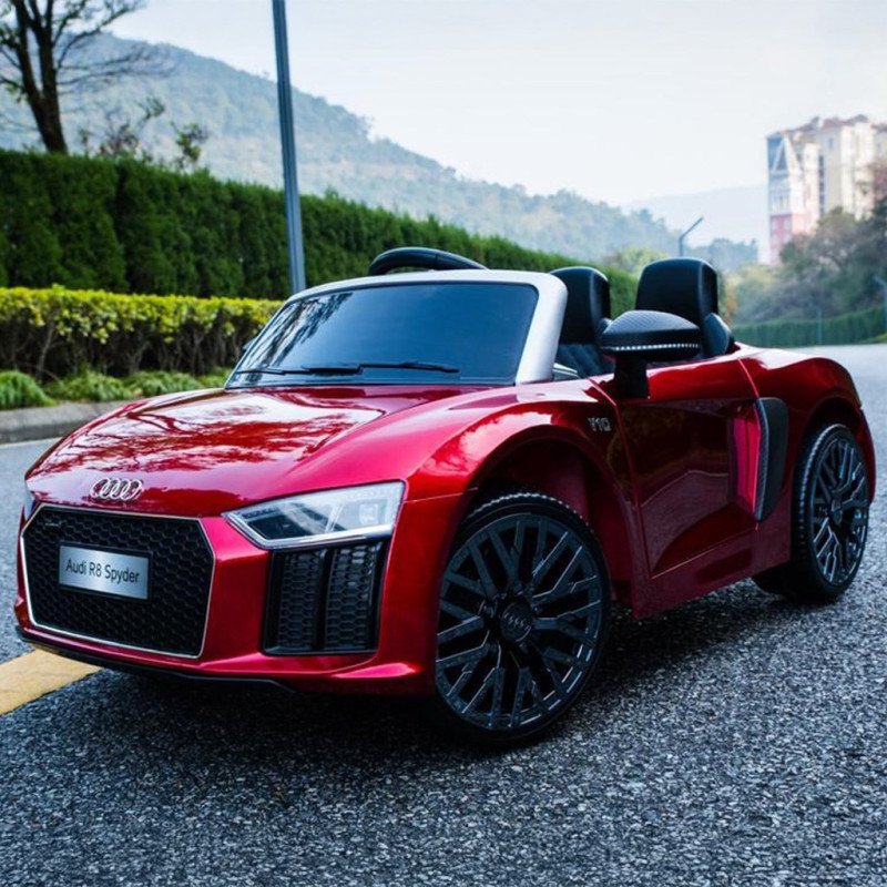 Elektrické autíčko BABY MIX AUDI R8 Spyder MAXI metalíza červené