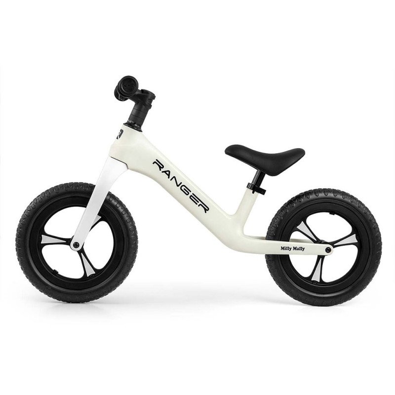 Detský balančný bicykel Milly Mally Ranger White