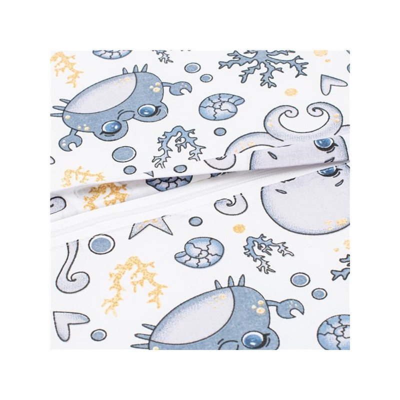 Detský podsedák na stoličku New Baby BASIC chobotnice blue