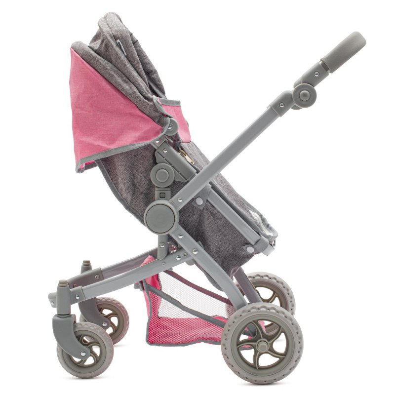 Kočík pre bábiky 2v1 Baby Mix Sophie pink-grey