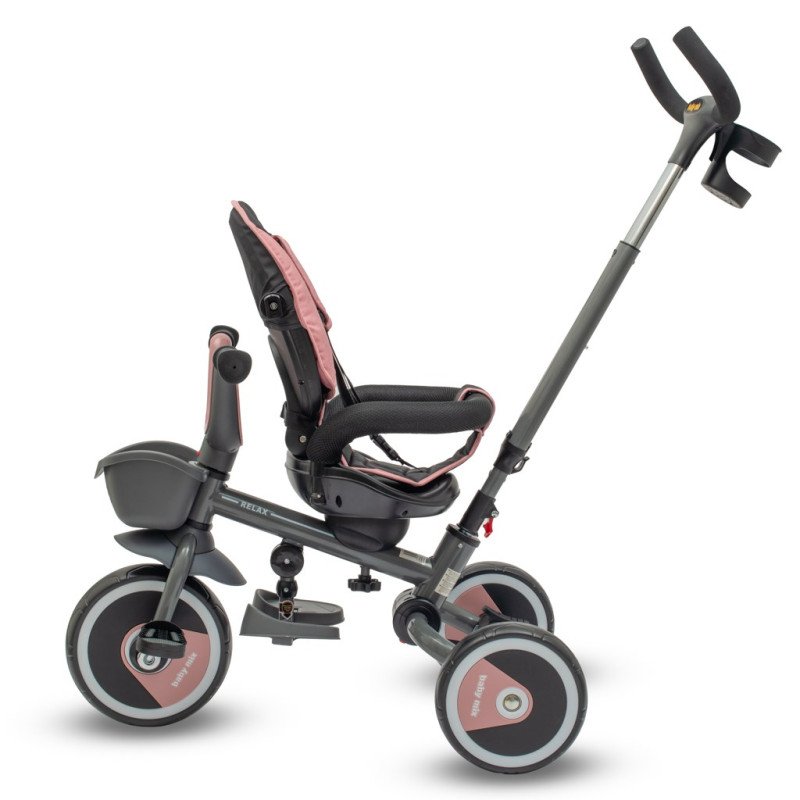 Detská trojkolka Baby Mix 5v1 RELAX 365° ružová