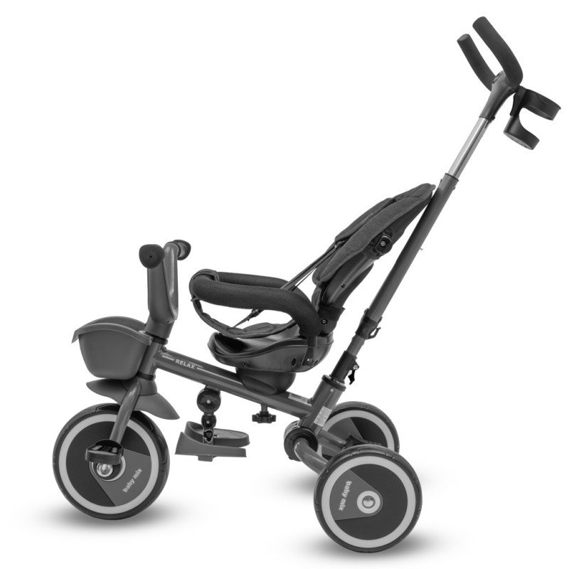 Detská trojkolka Baby Mix 5v1 RELAX 365° sivá