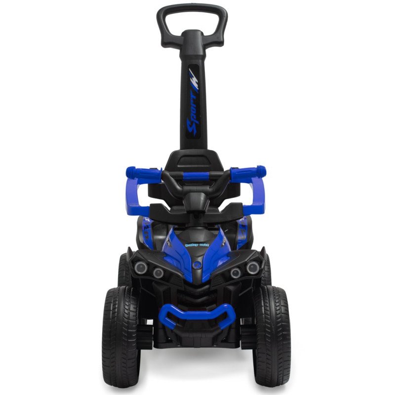 Detské odrážadlo s vodiacou tyčou Baby Mix Mega modré