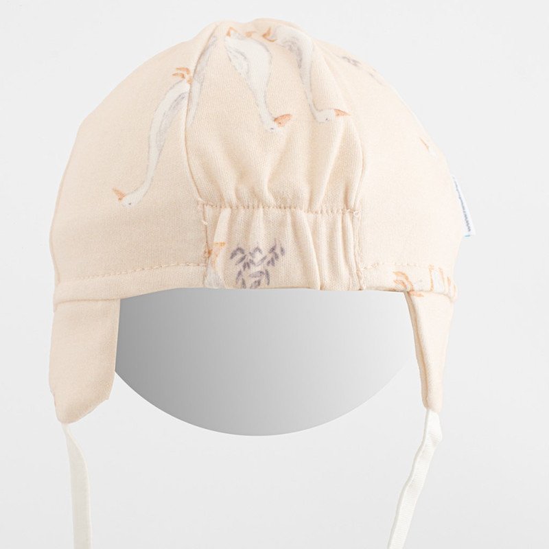 Detská bavlnená čiapka so šiltom New Baby Husičky