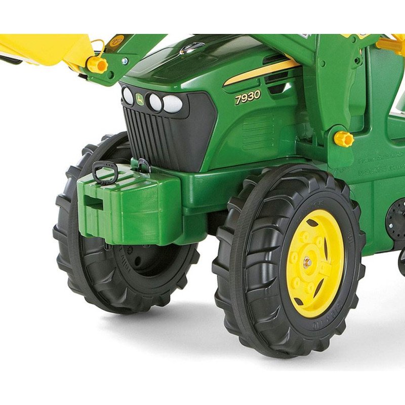 Šliapací traktor nakladač Rolly Toys John Deere Farmtrac zelený