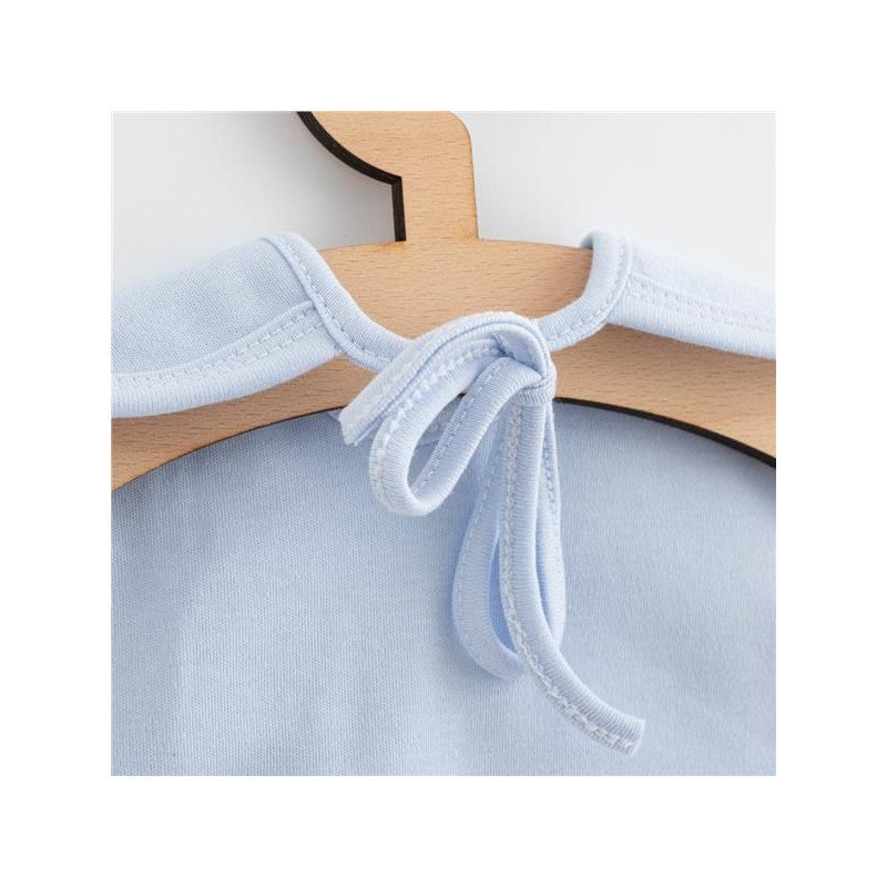 Detský bavlnený podbradník New Baby Happy Elephant blue