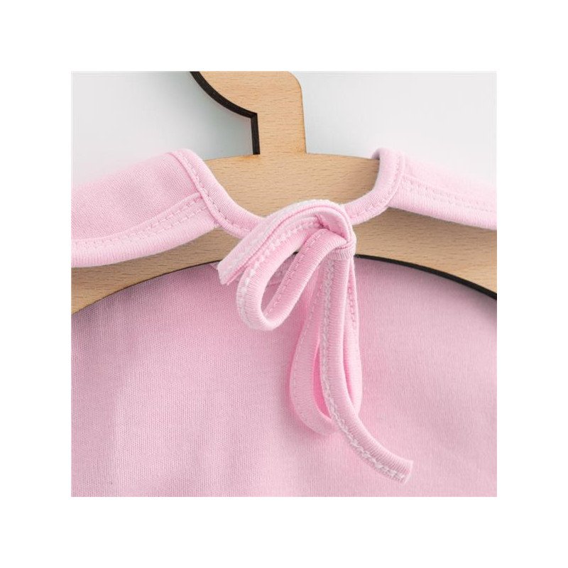 Detský bavlnený podbradník New Baby Happy Elephant pink