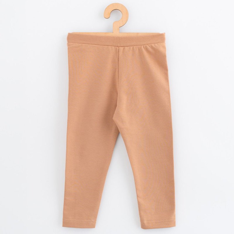 Detské legíny z teplákoviny New Baby Kindergarten beige