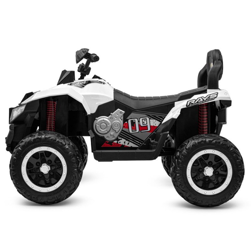 Detská elektrická štvorkolka Baby Mix RAVE 4x4 biela