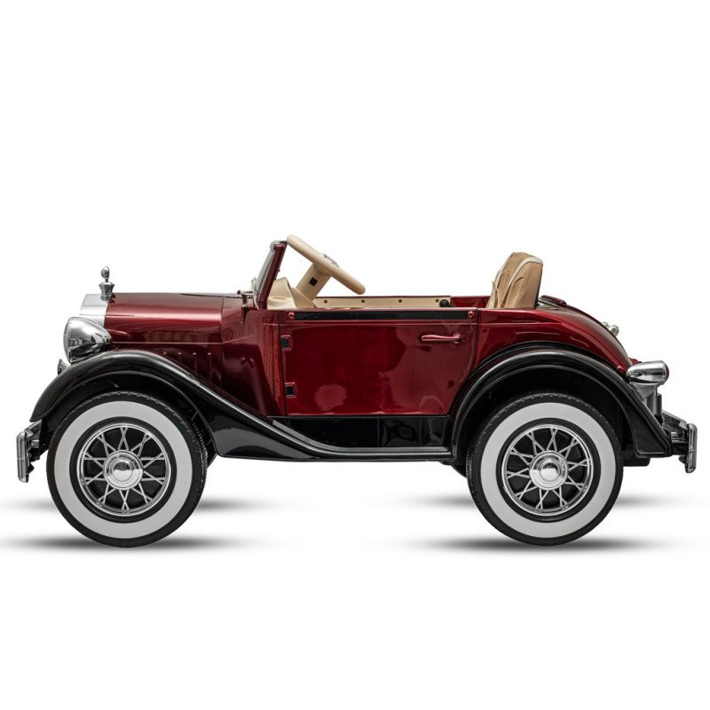 Elektrické autíčko Retro 4x4 Baby Mix lakované červené