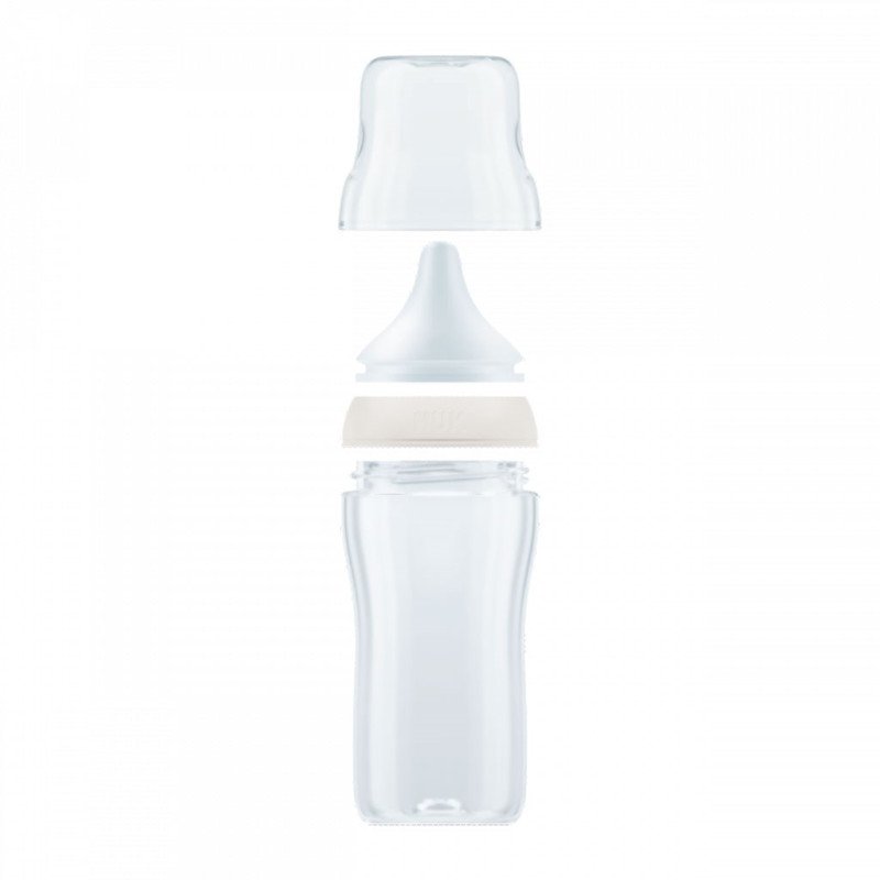 Dojčenská fľaša NUK Perfect Match MICKEY Temperature Control 260 ml red