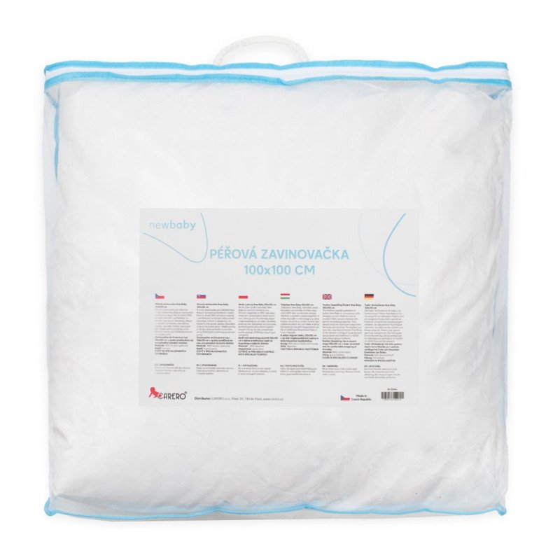 Luxusná páperová zavinovačka Dráčik New Baby - páperová výplň 100x100 cm
