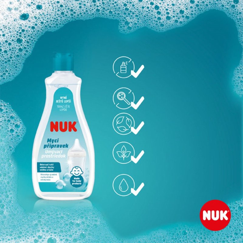 Umývací prostriedok na fľaše a cumlíky NUK -  500ml