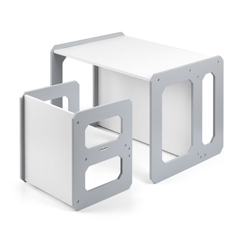 Súprava nábytku Milly Mally Stella 3v1 stôl a stolička Grey