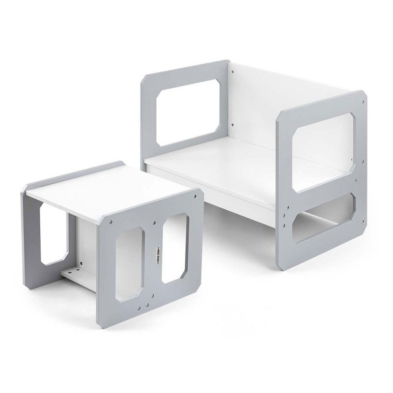 Súprava nábytku Milly Mally Stella 3v1 stôl a stolička Grey