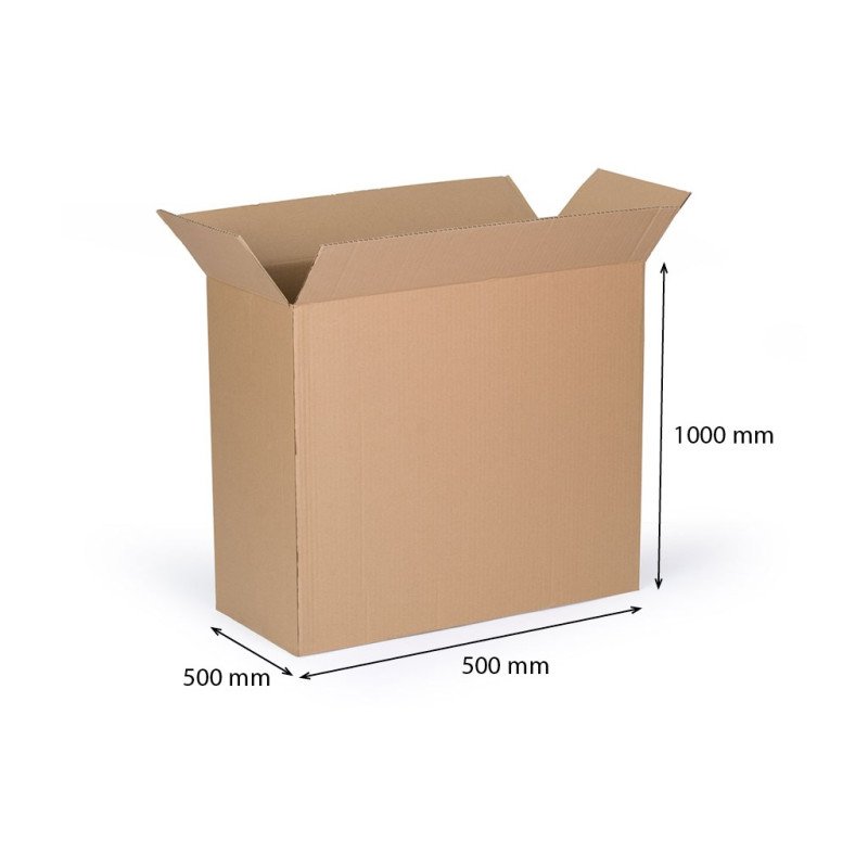 Kartónová klopová krabica 500x500x1000 mm päťvrstvová