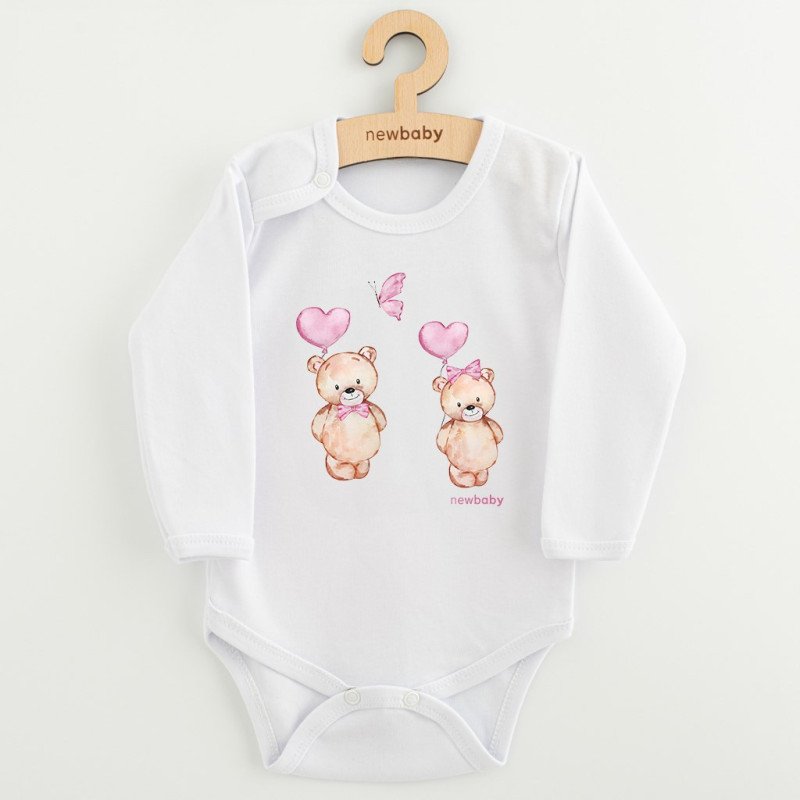 Detské body s potlačou New Baby Love Bears