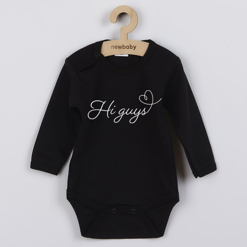 Detské body s potlačou New Baby Hi guys