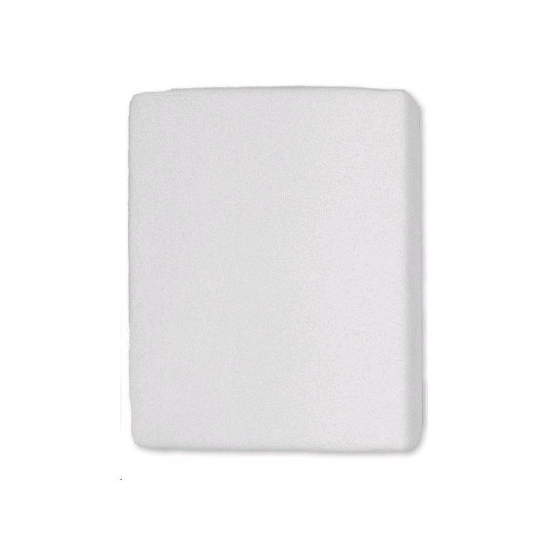 Froté prestieradlo do postieľky biela