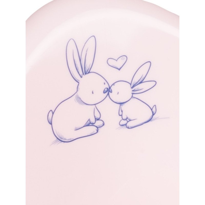 Hrajúci detský nočník Bunny ružový