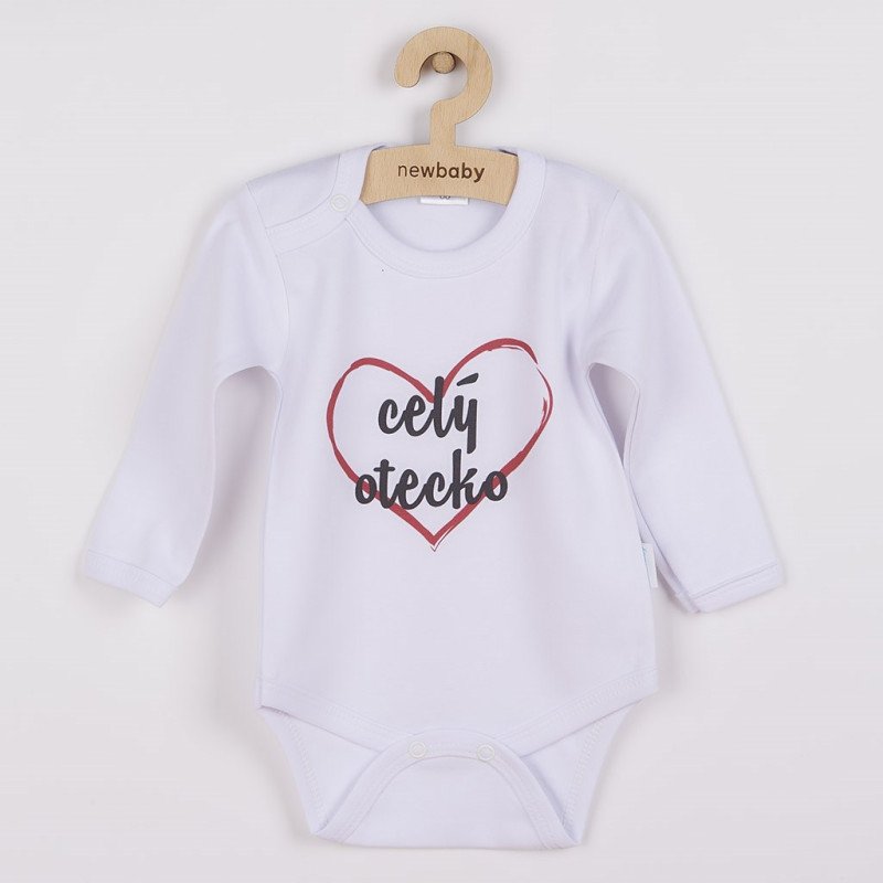 Body s potlačou New Baby celý otecko