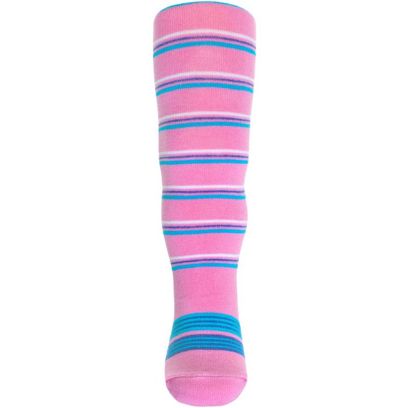 Bavlnené pančucháčky New Baby s ABS ružové zebra s pruhmi