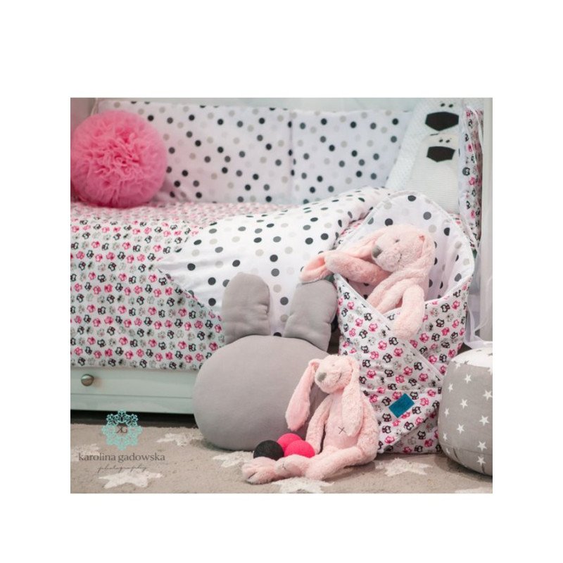 6-dielne posteľné obliečky Belisima Mačiatka 100/135 ružové