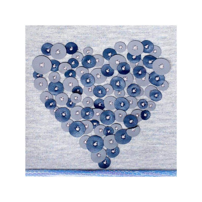 Jarná čiapočka New Baby srdiečko sivo-fialová