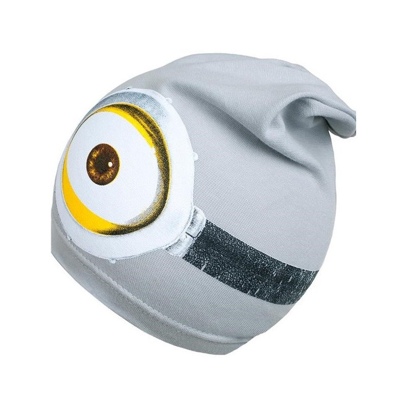 Jarná detská čiapočka New Baby mimoň sivá