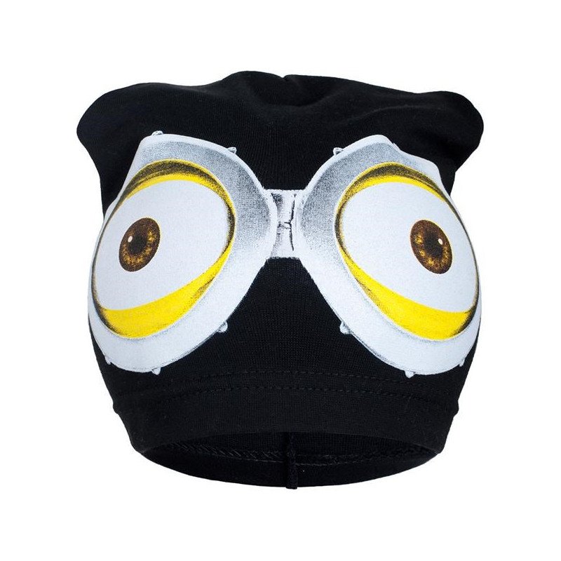 Jarná detská čiapočka New Baby mimoň čierná