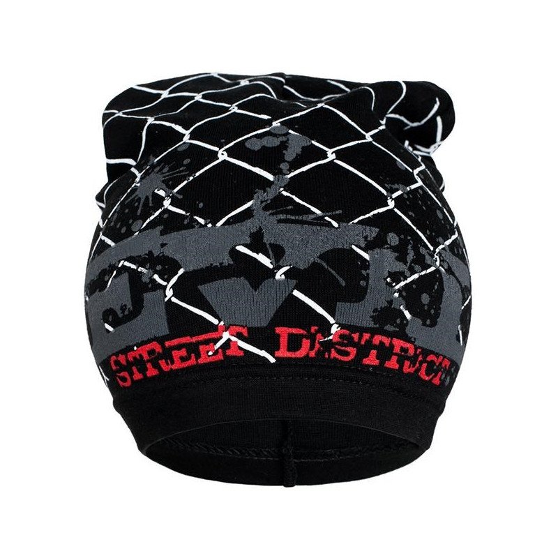 Jarná detská čiapočka New Baby s nápisom čierná