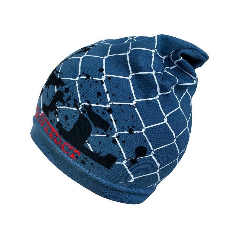 Jarná detská čiapočka New Baby s nápisom modrá