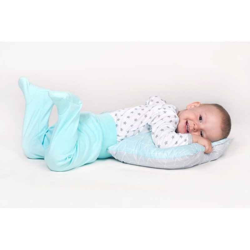 Dojčenské body New Baby Classic II sivé s hviezdičkami
