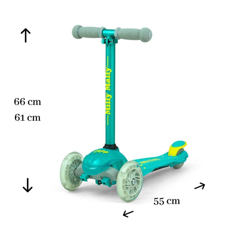 Detská kolobežka Milly Mally Scooter Zapp mint