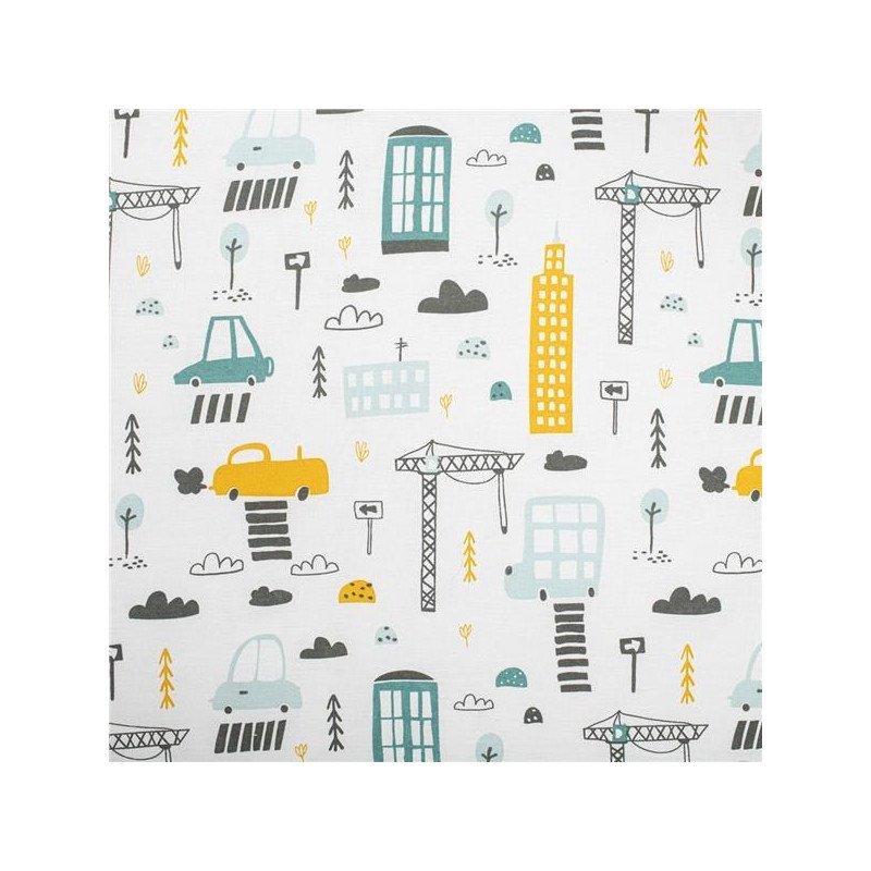 3-dielne posteľné obliečky New Baby 90/120 cm Mesto horčicové