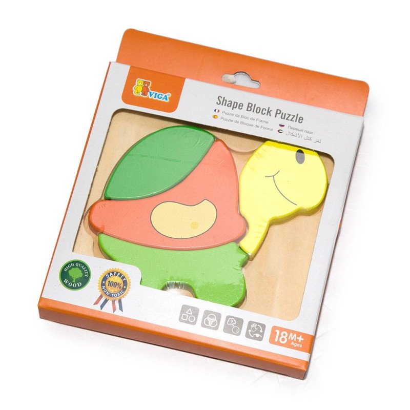 Drevené puzzle pre najmenších Viga Korytnačka