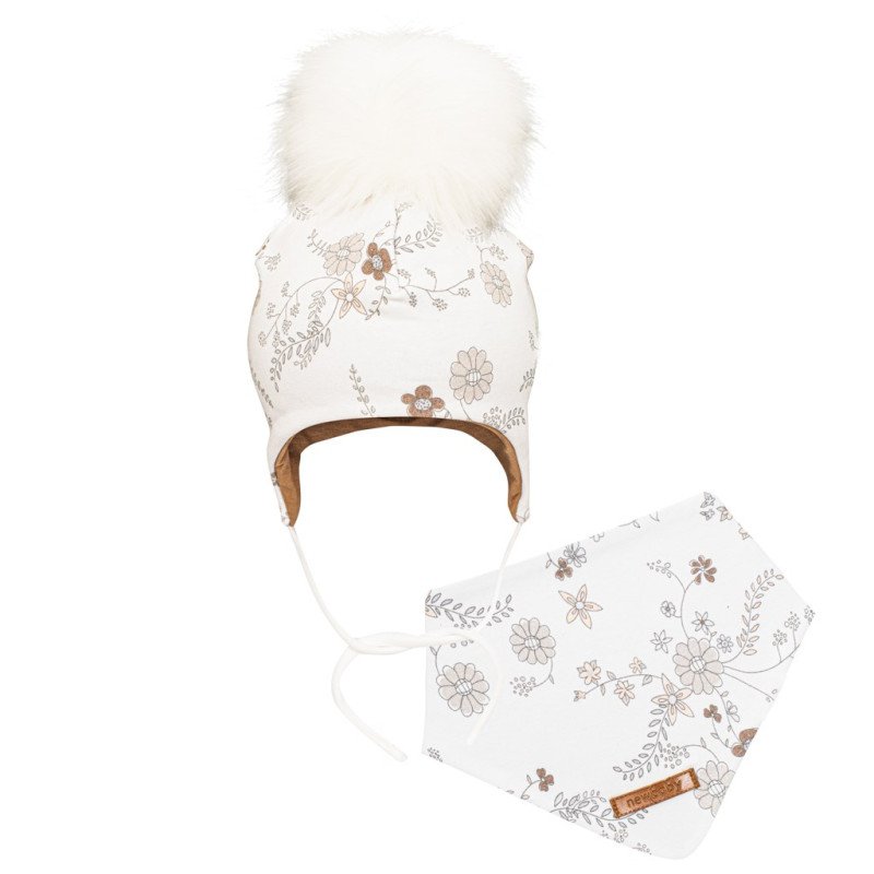 Jesenná dievčenská čiapočka so šatkou na krk New Baby Spesial One