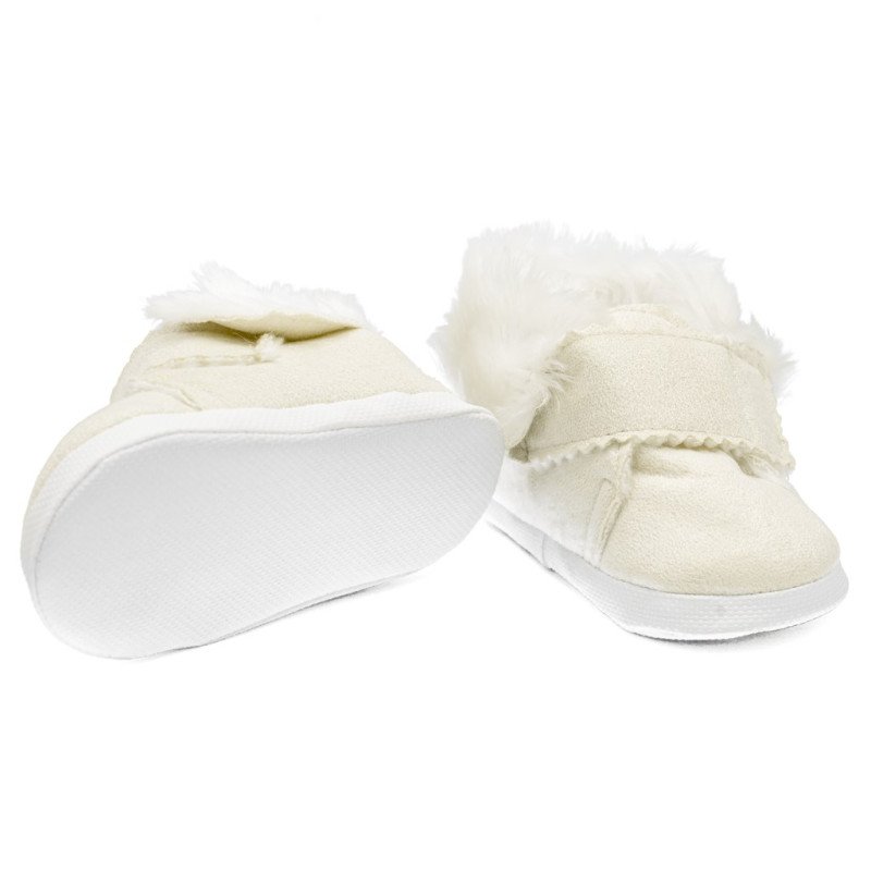 Dojčenské zimné semiškové capačky New Baby 6-12 m béžové