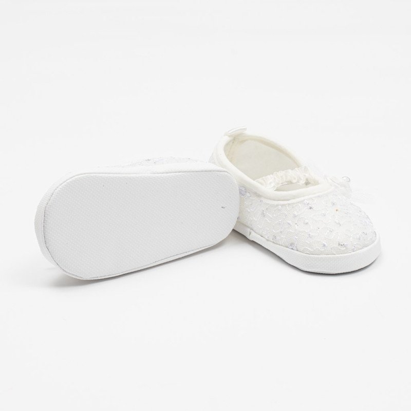 Dojčenské krajkové baletky capačky New Baby béžová 12-18 m