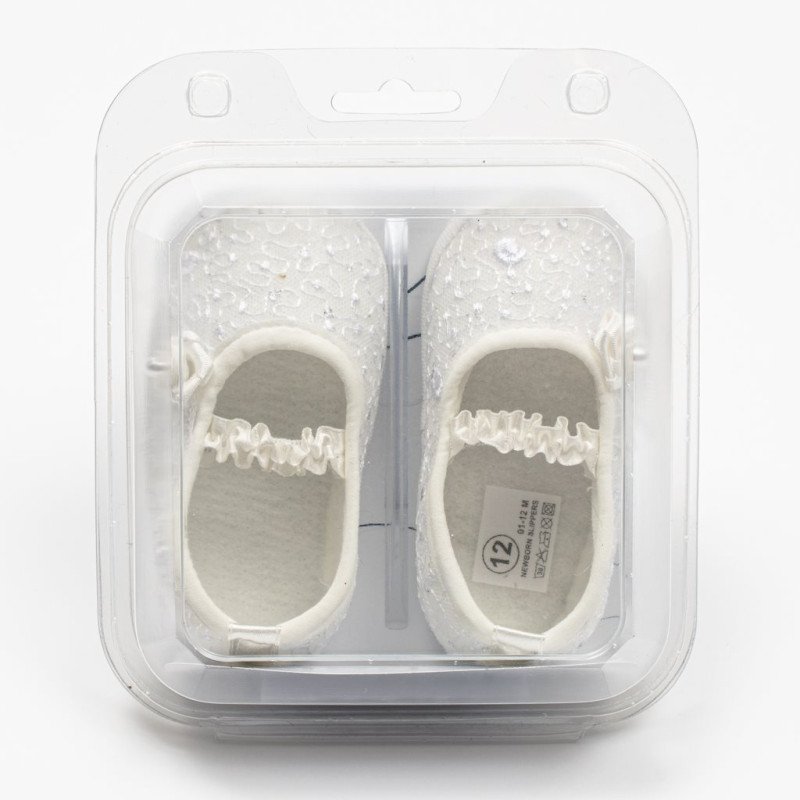 Dojčenské krajkové baletky capačky New Baby béžová 12-18 m