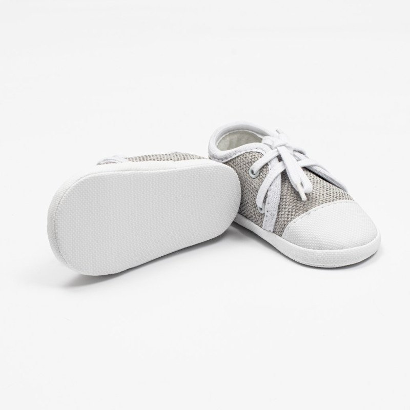 Dojčenské tenisky capačky New Baby jeans sivá 3-6 m