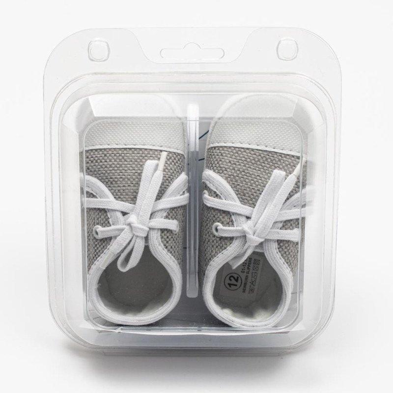 Dojčenské tenisky capačky New Baby jeans sivá 3-6 m