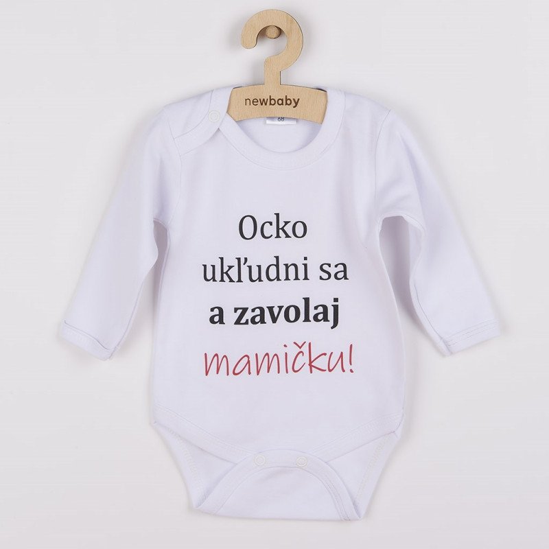 Body s potlačou New Baby a zavolaj MAMIČKU! - darčekové balenie