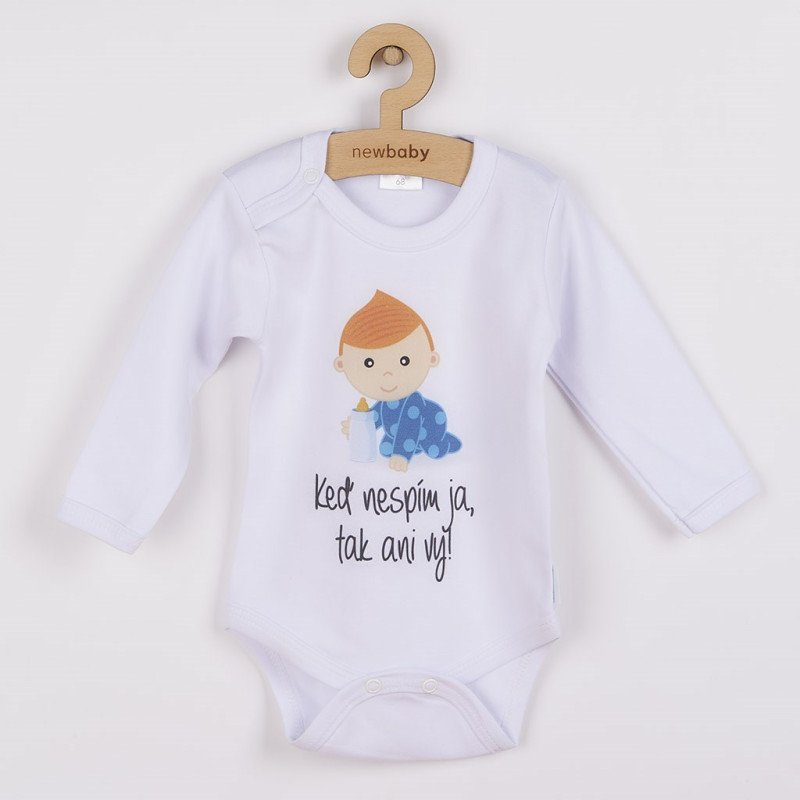 Body s potlačou New Baby Keď nespím ja, tak ani vy