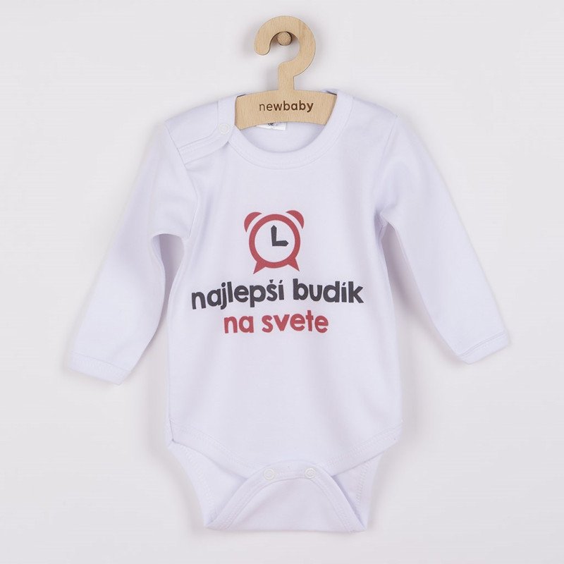 Body s potlačou New Baby najlepší budík na svete - darčekové balenie