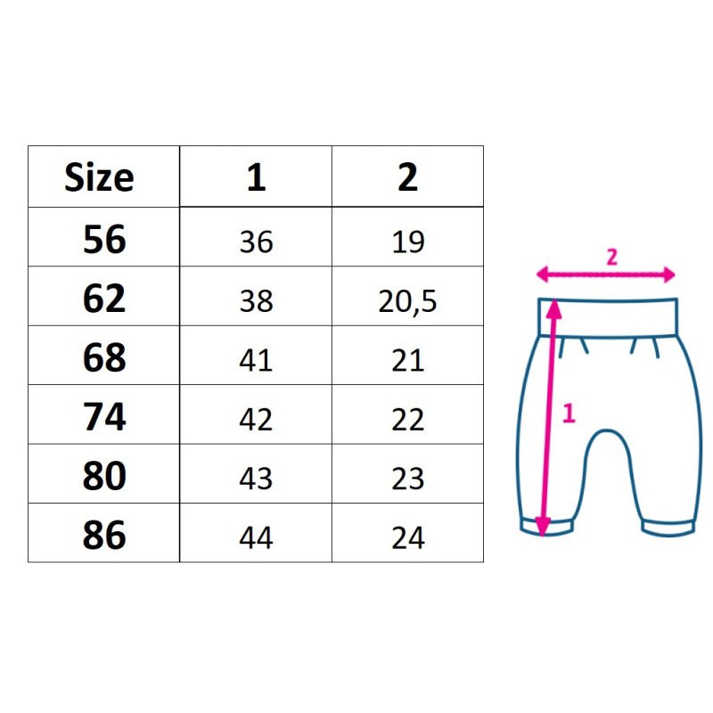 Dojčenské tepláčky New Baby Víla