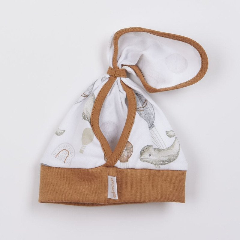 Dojčenská  bavlnená čiapočka-šatka Nicol Miki