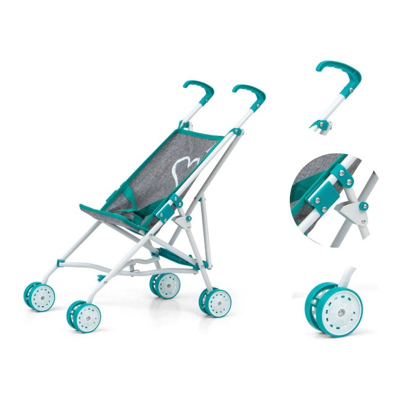 Detský golfový kočík pre bábiky Milly Mally Julia Prestige Mint